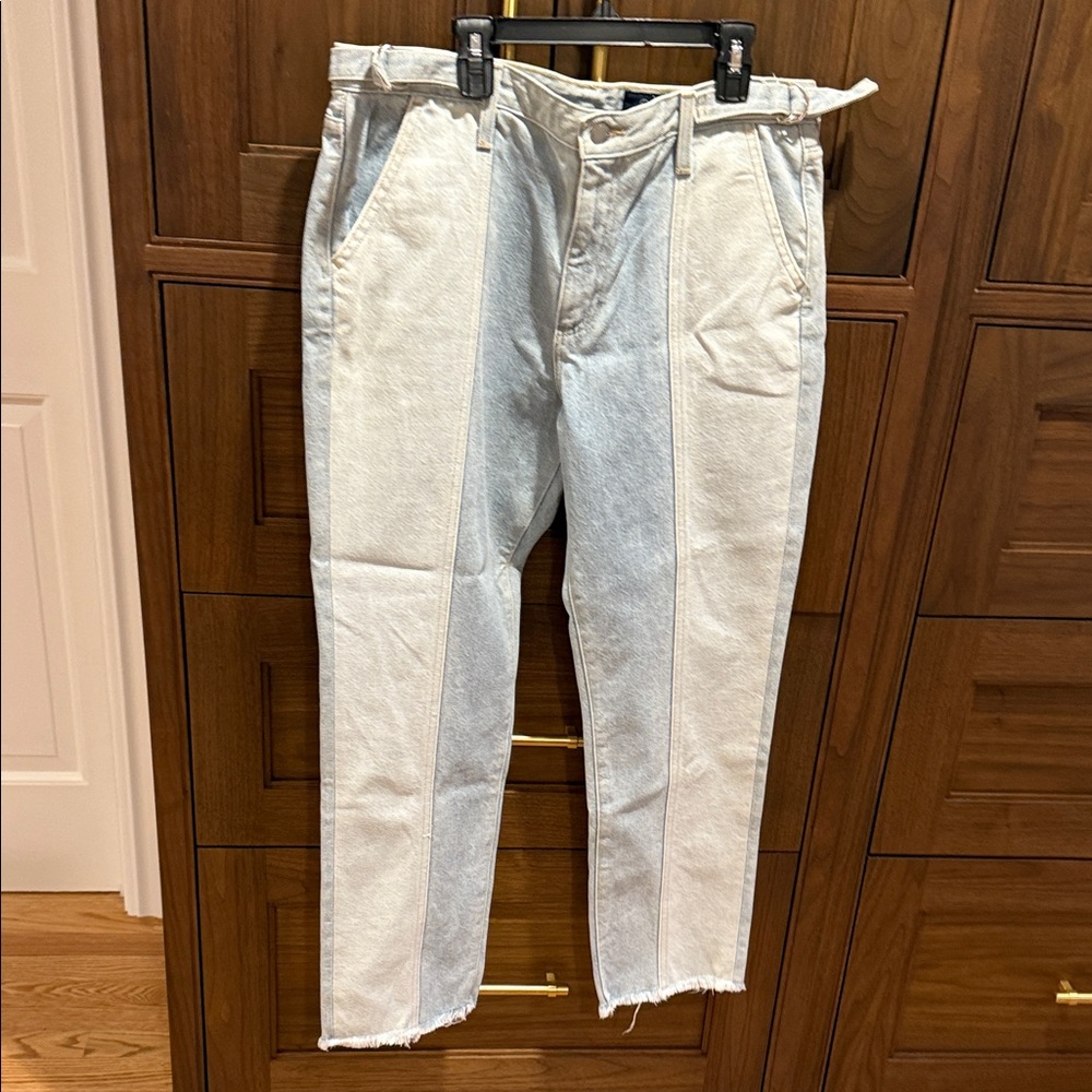 AG ADRIANO GOLDSCHMED Isabelle Panelled Jeans Size 32
